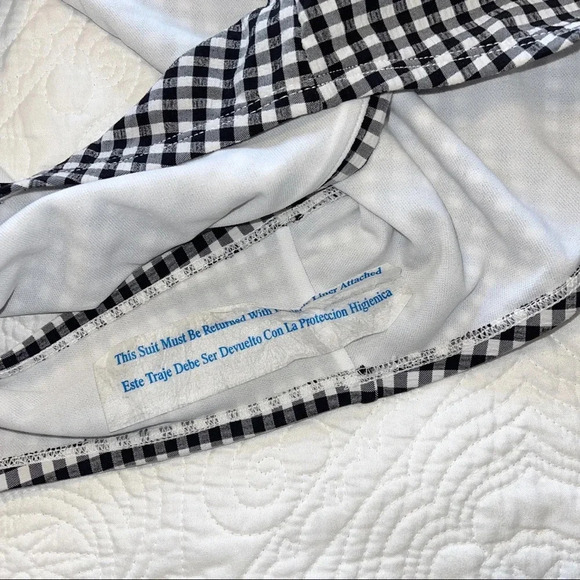 NWOT Xhilaration High-Waist Gingham Seersucker Bikini Bottoms Swimsuit Target - Picture 5 of 5
